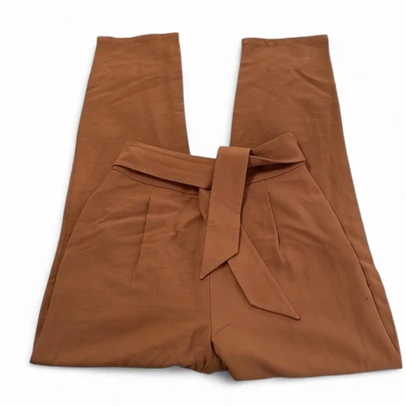 Leith Front Tie Trousers Tan Lion XS - Picture 5 of 12